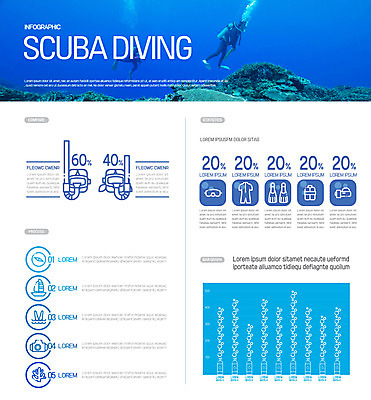 전신 바다 일러스트 그래프 취미 두명 파란색 바닷속 해저 인포그래픽 수상스포츠 물안경 스쿠버다이빙 산소통 스쿠버다이빙장비 국내일러스트 AI파일 스포츠 컬러 통 사람 수중 수영용품 스쿠버다이빙용품 파일형식 벡터