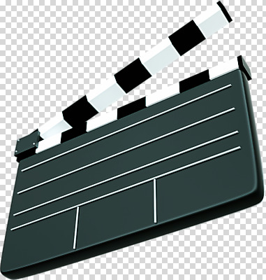 모양 편집 편집이미지 누끼 사람없음 한개 3D소스 3D 검은색 클래퍼보드 영화 입체 디지털합성 오브젝트 PNG 편집소스 1 컬러 문화예술 파일형식