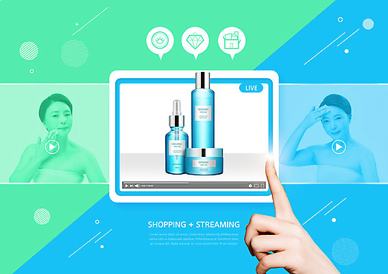 PSD 편집이미지 손 여자 중년 50대 모바일 상반신 두명 신체부위 초록색 파란색 쇼핑 태블릿 화장품 터치 한국인 스킨케어 모바일쇼핑 동영상 라이브 의료성형뷰티 중년여자만 숍스트리밍 라이브커머스 온택트 스토어 이미지편집 컬러 사람 동양인 성인 전자제품 스마트기기 뷰티 온라인쇼핑 여자만 중년만 파일형식