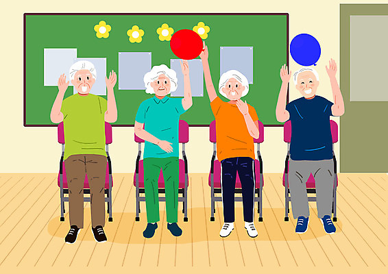 전신 PSD 여자 할아버지 노년 남자 할머니 일러스트 건강 여러명 노란색 즐거움 공놀이 노후건강 노인만 국내일러스트 감정 컬러 다수 공 놀이 사람 성인 노후 성인만 파일형식