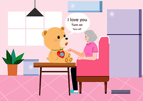 전신 PSD 여자 노년 할머니 분홍색 일러스트 건강 한명 곰인형 즐거움 노후건강 노인여자한명만 AI_인공지능 국내일러스트 1 감정 인형 컬러 사람 성인 노후 여자한명만 노인여자만 파일형식