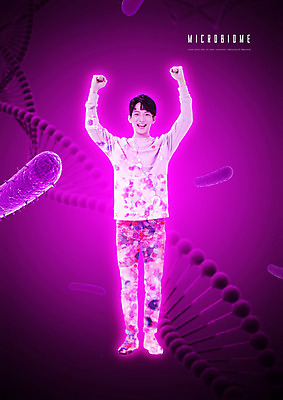 전신 PSD 편집이미지 남자 한명 20대 성인 한국인 자주색 미생물 박테리아 성인남자한명만 마이크로바이옴 이미지편집 1 컬러 의학 생물 사람 동양인 청년 생명과학 남자한명만 성인남자만 파일형식