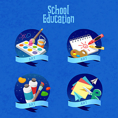 교육 일러스트 비행기 가위 미술 사람없음 파란색 라벨 물감 붓 팔레트 물통 그림 크레파스 종이접기 미술교육 색종이 에듀 에듀케이션 스쿨팩 국내일러스트 AI파일 종이 컬러 항공교통 문화예술 문구용품 학용품 대중교통 프레임 미술도구 접기 파일형식 벡터