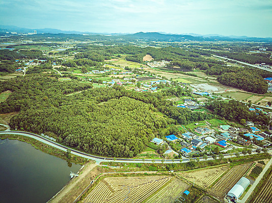 포토 JPG 주간 여행 주택 한국 논 풍경 사람없음 야외 하이앵글 마을 수확 벼 가을 경기도 항공촬영 국내여행 전경 국내포토 여주시 자연요소 계절 아시아 뷰포인트 농업 곡류 건물 파일형식 탑뷰