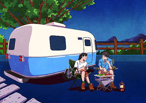 전신 PSD 나무 커플 여자 남자 행복 바다 여행 의자 일러스트 성인 두명 여름 여름휴가 바캉스 바비큐 즐거움 캠핑카 카라반 성인만 국내일러스트 식물 계절 감정 음식 가구 관계 자동차 휴가 사람 파일형식 여름_계절