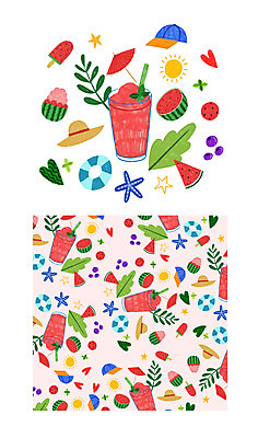 PSD 모자 패턴 일러스트 우산 나뭇잎 아이스크림 여름음식 수박 빨대 사람없음 컵 여름 컬러풀 태양 패턴백그라운드 하트 블루베리 튜브 수박주스 스무디 제철과일 국내일러스트 자연요소 모양 식기 잡화 계절 음료 음식 컬러 백그라운드 잎 무늬 과일 디저트 과일주스 제철 파일형식 여름_계절