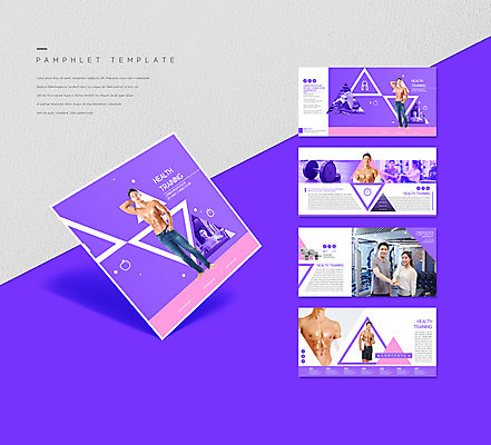 템플릿 여자 남자 ZIP 리플렛 근육 건강 팜플렛 여러명 20대 성인 운동 보라색 헬스 헬스장 한국인 몸매 자기관리 성인만 인디자인 INDD 이미지템플릿 컬러 다수 사람 동양인 청년 파일형식