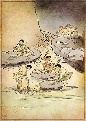 전신 PSD 여자 일러스트 마스크 안전 여러명 강 계곡 바이러스 빨래 질병 위험 조선시대 사회이슈 퓨전 전염 몬스터 방심 베이지색 인플루엔자 사회적거리두기 노마스크 델타변이바이러스 국내일러스트 캠페인 컬러 다수 컨셉 가사 의학 사람 역사 감염 파일형식