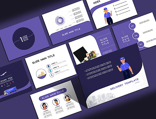 템플릿 여자 교육 남자 음료 과일 비즈니스 그래프 비행기 두명 노트북 세트 상자 보라색 트럭 발표 택배기사 PPT 프레젠테이션 배송 문서템플릿 택배 지게차 애니형PPT 9P 이미지템플릿 컬러 항공교통 자동차 대중교통 사람 전자제품 운송업 중장비 배달원 파일형식