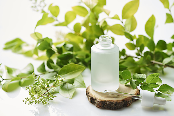 포토 JPG 스튜디오촬영 식물 잎 실내 사람없음 뷰티 화장품 오브젝트 흰배경 공병 우드코스터 국내포토 백그라운드 내부 흰색 병_담는 파일형식 코스터