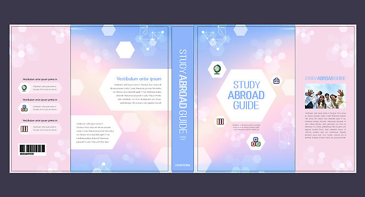 템플릿 학생 해외 표지디자인 북디자인 출판디자인 여자 교육 표지 남자 분홍색 북커버 가방 여러명 20대 성인 책 파란색 지구본 유학 그라데이션 에듀 에듀케이션 성인만 스쿨팩 책날개 표지샘플 이미지템플릿 AI파일 잡화 컬러 다수 사람 청년 파일형식 벡터