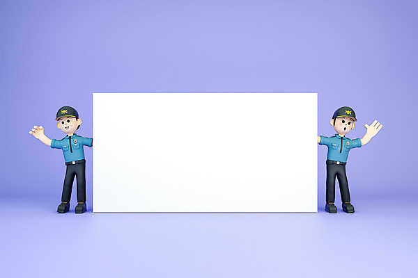 PSD 편집 편집이미지 직업 캐릭터 여자 남자 모션 프레임 3D캐릭터 성인 두명 3D소스 3D 경찰 디지털합성 성인만 편집3D 사람 파일형식