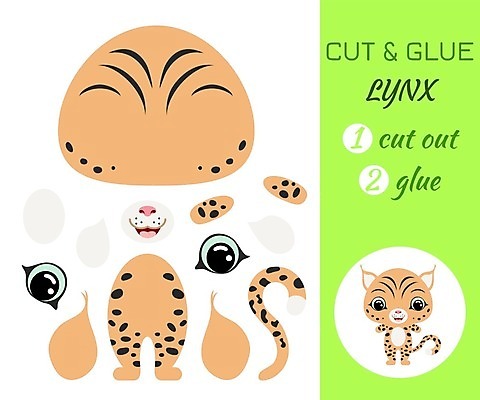 EPS 해외이미지 클립아트 모양 동물 모델 템플릿 캐릭터 교육 종이 야생동물 어린이 일러스트 학교 놀이 동물원 학습 유치원 게임 아기 퍼즐 플랫 어플리케이션 만화 자르기 묘사 뇌 심플 고립 엘리먼트 접착제 스라소니 해외202008 해외일러스트 일러캐릭터 포유류 모션 사람 풀 접착풀 파일형식 벡터