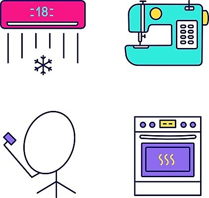 EPS 해외이미지 클립아트 접시 디자인 컨셉 일러스트 가정 주택 안테나 내부 전자제품 세트 픽토그램 상점 주방 웹 기계 장비 인공위성 레인지 오븐 바느질 난로 만화 가득함 심볼 그림 전자 팩 재단 고립 린스 항목 스타일 안락 해외202008 해외일러스트 식기 인터넷 통신 건물 화장품 가전제품 난방기 파일형식 벡터 건축물 뷰티 난방용품 건축 오브젝트 난방