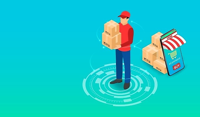 EPS 해외이미지 무료이미지 남자 일러스트 모바일 한명 들기 사람 성인 스마트폰 상자 상점 배달원 배송 서비스 모바일쇼핑 온라인 물류 성인남자한명만 해외202008 해외202105 해외일러스트 직업 1 모션 핸드폰 스마트기기 온라인쇼핑 남자한명만 성인남자만 파일형식 벡터