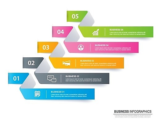 EPS 해외이미지 무료이미지 일러스트 비즈니스 사람없음 인포그래픽 단계 타임라인 해외202008 해외202105 해외일러스트 파일형식 벡터