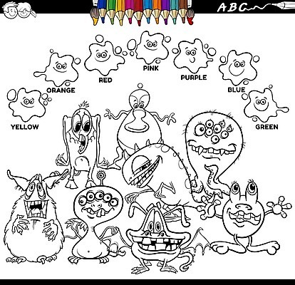 EPS 해외이미지 캐릭터 디자인 교육 어린이 분홍색 오렌지 일러스트 흑백 그래픽 책 빨간색 초록색 파란색 학습 세트 노란색 보라색 유치원 게임 가르침 어플리케이션 만화 메인 페이지 공상 문제집 최초 색칠공부 초보 해외202008 해외일러스트 일러캐릭터 컬러 과일 놀이 촬영기법 사람 색칠 파일형식 벡터