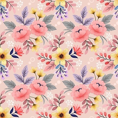 EPS 해외이미지 무료이미지 꽃 백그라운드 잎 꽃무늬 패턴 일러스트 사람없음 패턴백그라운드 해외202008 해외202105 해외일러스트 식물 무늬 파일형식 벡터