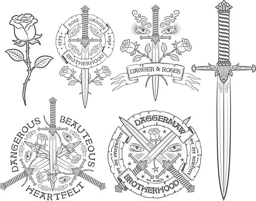 EPS 해외이미지 디자인 배너 꽃 리본 컨셉 일러스트 미술 그래픽 장식 장미 낭만 수확 골동품 화려 칼날 중세 클래식 칼 인쇄 문신 심볼 사인 그림 복고 열정 판화 단검 엘리먼트 옛날 해외202008 해외일러스트 식물 감정 무기 농업 문화예술 역사 검 파일형식 벡터