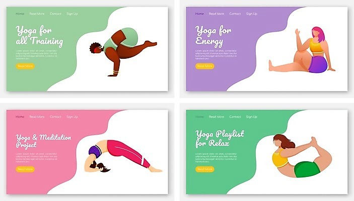 EPS 해외이미지 전신 여자 포즈 일러스트 요가 여러명 성인 요가자세 성인여자만 해외202008 해외일러스트 웰빙 다수 사람 여자만 성인만 파일형식 벡터