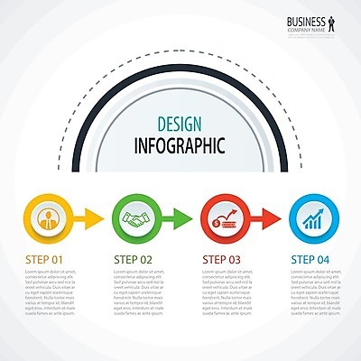 EPS 해외이미지 일러스트 비즈니스 사람없음 인포그래픽 업무 단계 타임라인 해외202008 해외일러스트 작업 파일형식 벡터