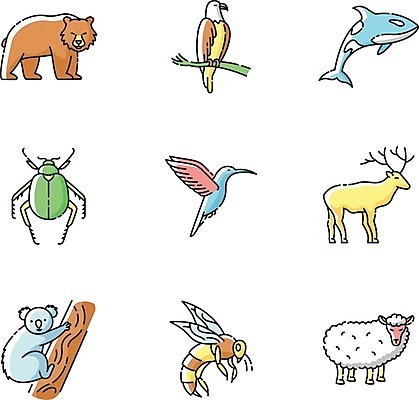 EPS 해외이미지 클립아트 동물 디자인 야생동물 선 곤충 컨셉 일러스트 곰 포유류 자연 조류 사슴 그림자 세트 픽토그램 웹 양 플랫 숲 만화 땅 벌 수집 심볼 심플 윤곽 독수리 팩 고립 동물상 벌새 얇은 엘리먼트 이국적 활자 해외202008 해외일러스트 인터넷 조형물 화장품 생태계 활자판 파일형식 벡터 미술 뷰티 화장용품 인쇄판 문화예술 미용용품 인쇄 오브젝트