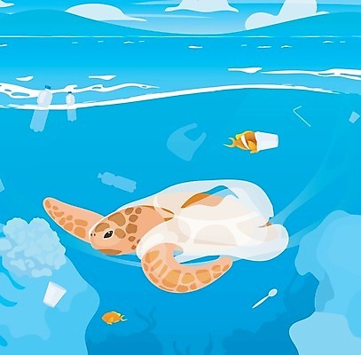 EPS 해외이미지 지구 바다 일러스트 자연 사람없음 그래픽 물 환경 수중 환경오염 거북이 보호 쓰레기 폐기물 위험 일회용 플라스틱 아래 에코 생태계 패키지 내추럴 생태학 재앙 해양오염 해외202008 해외일러스트 자연요소 교육 컨셉 파충류 재질 방향 위치 파일형식 벡터