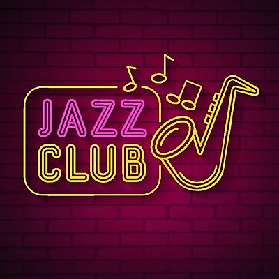 EPS 해외이미지 디자인 음악 일러스트 사람없음 클럽 네온 재즈 해외202008 해외일러스트 문화예술 파일형식 벡터