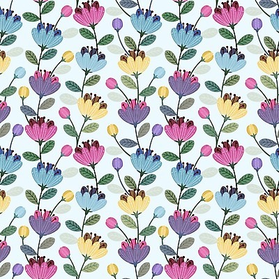 EPS 해외이미지 무료이미지 꽃잎 꽃 백그라운드 잎 꽃무늬 패턴 일러스트 사람없음 낭만 패턴백그라운드 해외202008 해외202105 해외일러스트 식물 컨셉 무늬 파일형식 벡터