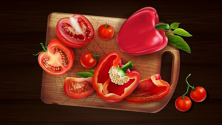 EPS 해외이미지 음식 조각 잎 다이어트 토마토 채소 일러스트 재료 탁자 건강 요리 목재 그래픽 빨간색 컬러풀 갈색 주방 식당 샐러드 신선 맛 자르기 먹기 메뉴 유기농 서빙 레시피 후추 내추럴 숙성 채식주의자 해외202008 해외일러스트 나무 식물 웰빙 컬러 가구 컨셉 모션 상점 향신료 채식 파일형식 벡터