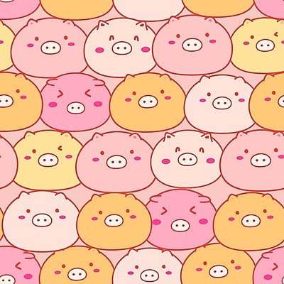 EPS 해외이미지 캐릭터 백그라운드 일러스트 사람없음 돼지 카툰스타일 해외202008 해외일러스트 일러캐릭터 포유류 파일형식 벡터