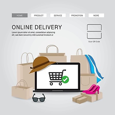 EPS 해외이미지 무료이미지 구두 일러스트 모바일 사람없음 노트북 선글라스 쇼핑백 배송 온라인쇼핑 모바일쇼핑 온라인 전자상거래 해외202008 해외202105 해외일러스트 안경 신발 가방 전자제품 쇼핑 파일형식 벡터