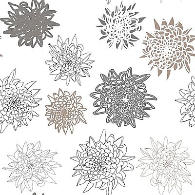 EPS 해외이미지 식물 패턴 일러스트 자연 국화 동양인 그래픽 일본 중국 수확 벚꽃 그림 윤곽 현실 해외202008 해외일러스트 꽃 아시아 무늬 농업 인종 생태계 파일형식 벡터