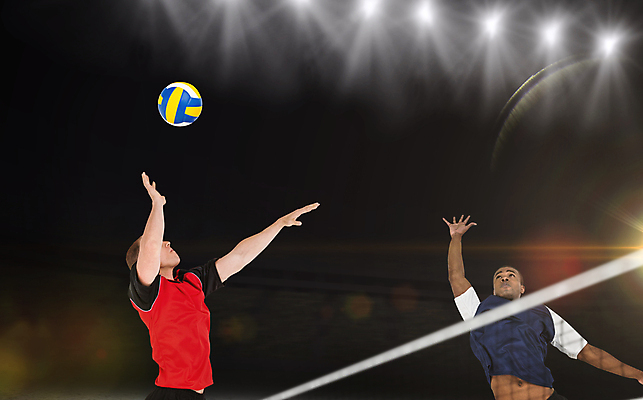 포토 JPG 해외이미지 백인 라이프스타일 남자 스포츠 포즈 전등 조명 경기 상반신 20대 성인 두명 앞모습 옆모습 30대 빛 운동복 운동 점프 올려보기 배구 배구선수 손뻗기 성인남자만 해외202008 해외포토 서양인 옷 뷰포인트 모션 운동선수 건강 사람 청년 생활 장년 구기 남자만 성인만 파일형식