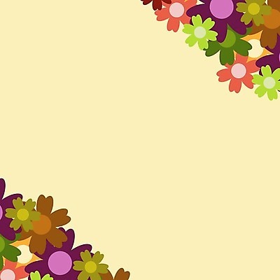 EPS 해외이미지 무료이미지 꽃 꽃무늬 일러스트 프레임 사람없음 노란색 공백 해외202008 해외202105 해외일러스트 식물 컬러 무늬 파일형식 벡터