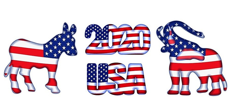 EPS 해외이미지 디자인 배너 별 캠페인 인터넷 일러스트 회의 코끼리 빨간색 파란색 파티 웹 미국 줄무늬 깃발 투표 선거 민주주의 연도 심볼 사인 풍선 최초 애국심 고립 대통령 전국 정부 후보 해외202008 해외일러스트 자연요소 컬러 북아메리카 무늬 비즈니스 포유류 이벤트 파일형식 벡터