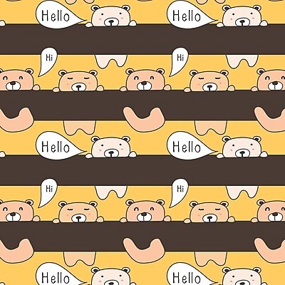 EPS 해외이미지 캐릭터 백그라운드 일러스트 곰 사람없음 파란색 갈색 카툰스타일 해외202008 해외일러스트 일러캐릭터 동물 컬러 포유류 파일형식 벡터