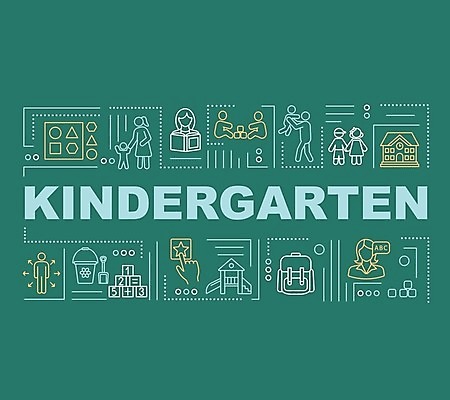 EPS 해외이미지 교육 일러스트 학교 타이포그라피 사람없음 유치원 레터링 해외202008 해외일러스트 문자 파일형식 벡터