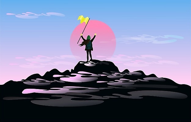 EPS 해외이미지 구름 행복 실루엣 여행 포즈 백그라운드 컨셉 일러스트 비즈니스 자연 하늘 성공 휴가 휴식 산 사람 풍경 야외 여름 태양 일출 일몰 기쁨 자유 도전 깃발 정상 만화 언덕 경영자 골 승자 절정 해외202008 해외일러스트 자연요소 계절 감정 촬영기법 노을 리더 생태계 파일형식 벡터