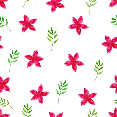 EPS 해외이미지 식물 분홍색 꽃무늬 패턴 일러스트 사람없음 빨간색 해외202008 해외일러스트 꽃 컬러 무늬 파일형식 벡터