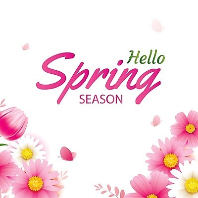 EPS 해외이미지 계절 꽃 분홍색 백그라운드 잎 꽃무늬 일러스트 이벤트 사람없음 세일 봄 해외202008 해외일러스트 식물 컬러 무늬 파일형식 벡터