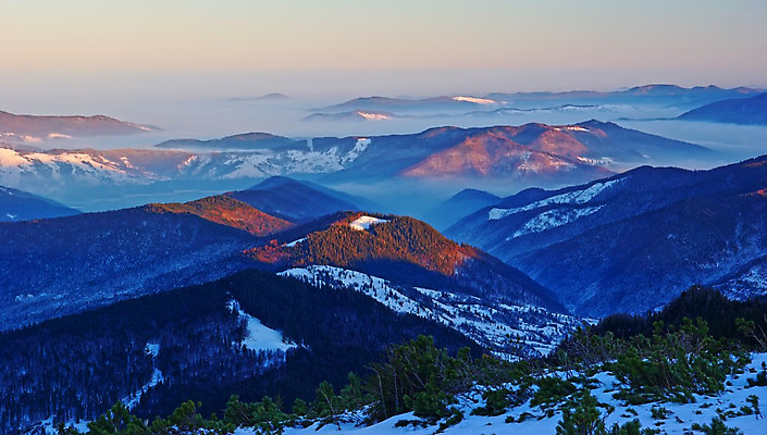 포토 JPG 해외이미지 나무 구름 계절 여행 백그라운드 겨울 자연 하늘 아침 날씨 산 파노라마 풍경 사람없음 야외 평화 일출 계곡 놀람 새벽 등산 하이킹 추위 안개 정상 숲 고도 언덕 즐거움 산등성이 방문 루마니아 뿌연 절정 트란실바니아 눈내림 수평선 해외202008 해외포토 주간 자연요소 식물 감정 유럽 컨셉 레저 눈_날씨 촬영기법 표정 노을 트래킹 생태계 파일형식