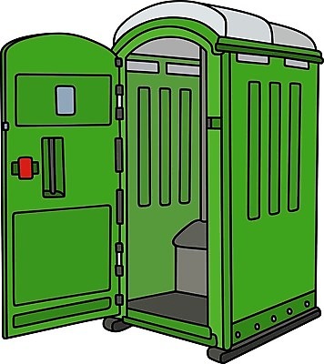 EPS 해외이미지 백그라운드 일러스트 모바일 이벤트 야외 초록색 장비 오픈 위생 플라스틱 만화 부스 변기통 위생관리 화학물질 해외202008 해외일러스트 컬러 재질 관리 화학 파일형식 벡터