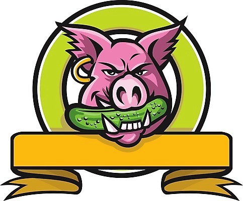 EPS 해외이미지 캐릭터 배너 스포츠 일러스트 오이 그래픽 머리 만화 심볼 사인 복고 피클 신분 마스코트 오이피클 해외202008 해외일러스트 일러캐릭터 채소 신체부위 절임 파일형식 벡터