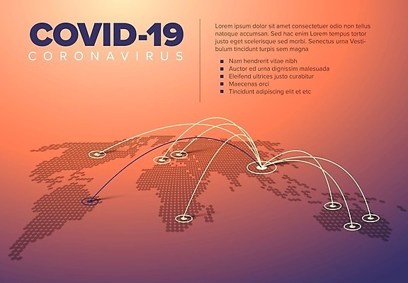 EPS 해외이미지 배너 과학 컨셉 지도 일러스트 비행기 건강 경고 빨간색 세계 글로벌 약 중국 펼침 정보 덮개 열 바이러스 질병 위험 위협 심볼 감염 뉴스레터 그만 면역력 전염병 해외202008 해외일러스트 템플릿 아시아 컬러 의학 항공교통 모션 대중교통 뚜껑 파일형식 벡터