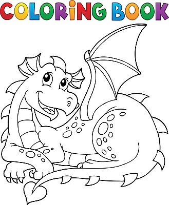 EPS 해외이미지 클립아트 캐릭터 응시 일러스트 사람없음 용 윤곽 드래곤 젠탱글 해외202008 해외일러스트 일러캐릭터 시선 파일형식 벡터