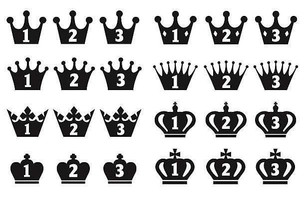 EPS 해외이미지 디자인 실루엣 일러스트 성공 왕관 그래픽 장식 세트 우승 중세 황금 플랫 클래식 고급 우아함 은색 왕 수집 상패 트로피 심볼 청동 여왕 휘장 고립 등급 승자 엘리먼트 왕국 필승 해외202008 해외일러스트 컬러 컨셉 촬영기법 최고 역사 상_우승 파일형식 벡터