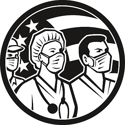 EPS 해외이미지 직업 유니폼 일러스트 청진기 노동자 흑백 건강 가면 마스크 그래픽 건강관리 미국 간호사 의사 깃발 성조기 심볼 서비스 사인 복고 영웅 외과 마스코트 지원 제공자 해외202008 해외일러스트 옷 북아메리카 의학 의료기기 촬영기법 병원 관리 의료진 국기 파일형식 벡터 아메리카 대륙