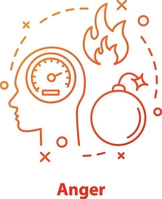 EPS 해외이미지 감정 일러스트 스트레스 사람없음 분노 짜증 폭탄 해외202008 해외일러스트 폭발물 파일형식 벡터