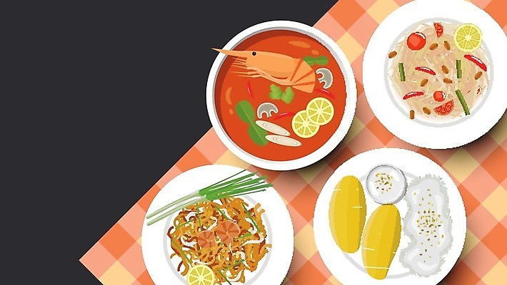 EPS 해외이미지 전통 접시 백그라운드 일러스트 태국 탁자 밥 새우 건강 요리 동양인 목재 빨간색 초록색 우주 식당 식사 저녁식사 흰색 신선 면 뜨거움 사발 수프 정상 레몬 매움 카레 패드 점심식사 맛있는 해외202008 해외일러스트 나무 식기 아시아 음식 컬러 가구 과일 재료 갑각류 인종 상점 사기그릇 맛 파일형식 벡터